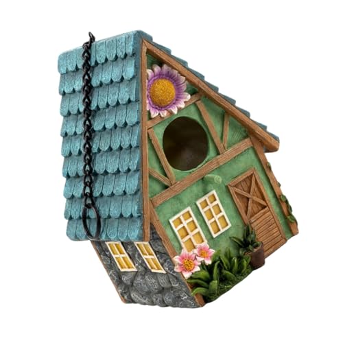 TOYZFRIENDY Handgefertigtes Vogelhaus aus Resin Wetterfestes Vogelnest mit Haken zum Aufhängen Dekoratives Garten und Hofaccessoire für Geschützten Vogelschutz im Außenbereich TOYZFRIENDY Handgefertigtes Vogelhaus aus Resin Wetterfestes Vogelnest mit Haken zum Aufhängen Dekoratives Garten und Hofaccessoire für Geschützten Vogelschutz im Außenbereich von TOYZFRIENDY