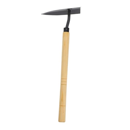 TOYZFRIENDY Handliche Gartenhacke mit Holzgriff und Stahlblatt Leichtes Langlebiges Unkrautwerkzeug für Vielseitigen Einsatz Tragbar für Pflügen Jäten und Gartenpflege von TOYZFRIENDY