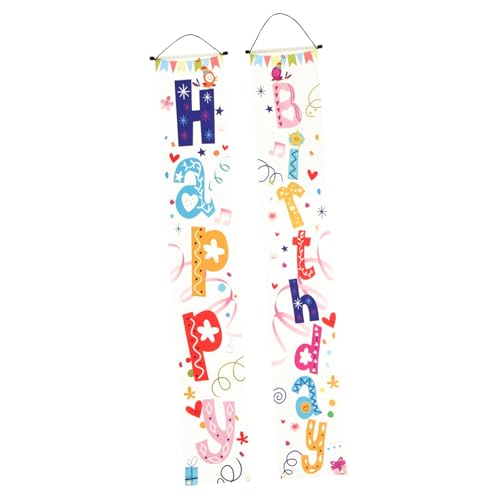 TOYZFRIENDY Happy Birthday Türbanner Langlebig und Fadensicher Party Dekoration für Eingang Front Door Couplet Welcome Banner für Geburtstagsfeier TOYZFRIENDY Happy Birthday Türbanner Langlebig und Fadensicher Party Dekoration für Eingang Front Door Couplet Welcome Banner für Geburtstagsfeier von TOYZFRIENDY
