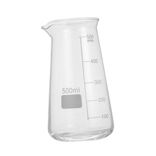 TOYZFRIENDY Hitzebeständiger Glas messbecher Borosilikatglas mit Maßeinteilung Präzisions messbecher für Labor Haushalt Backen und Flüssigkeiten von TOYZFRIENDY