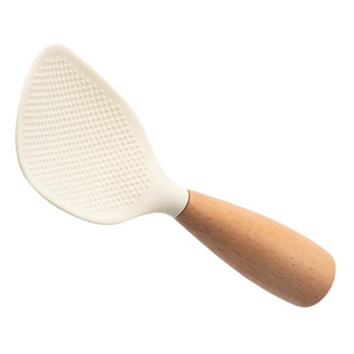 TOYZFRIENDY Hitzebeständiger Reislöffel aus Lebensmittelechtem Silikon mit Stehendem Design Antihaftbeschichteter Reis schöpflöffel Reispaddel für Einfache Reinigung und Platzsparende TOYZFRIENDY Hitzebeständiger Reislöffel aus Lebensmittelechtem Silikon mit Stehendem Design Antihaftbeschichteter Reis schöpflöffel Reispaddel für Einfache Reinigung und Platzsparende von TOYZFRIENDY
