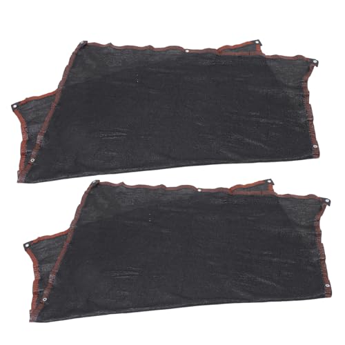 TOYZFRIENDY Hochtemperaturbeständiges Sonnenschutznetz mit schwarzer Einfassung hitzeisolierendes wiederverwendbares Schattiernetz für Garten Terrasse Pflanzen und Gewächshaus robust und von TOYZFRIENDY