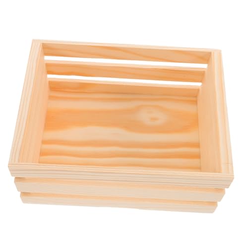 TOYZFRIENDY Holz Aufbewahrungskorb Mini Holzbox mit Künstlerischem Hohlmuster Langlebig Multifunktional Schreibtisch Organizer für Büro und Zuhause von TOYZFRIENDY