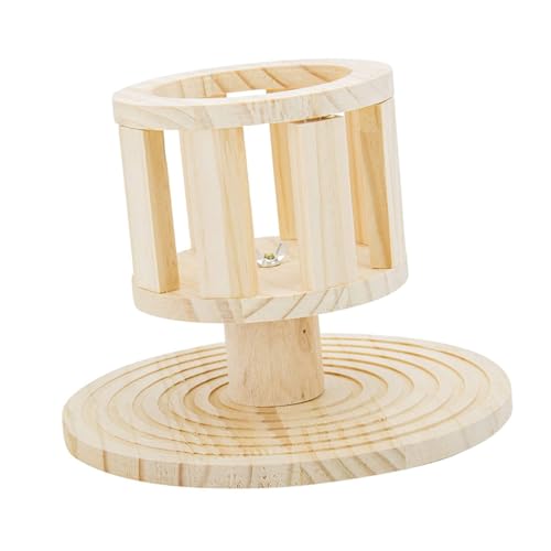 TOYZFRIENDY Holz Futterraufe für Kaninchen und Meerschweinchen Stehender Futternapf und Heuhalter Schadstofffrei Langlebig Nagetier Futterspender aus Sicherem Naturholz Multifunktional und von TOYZFRIENDY