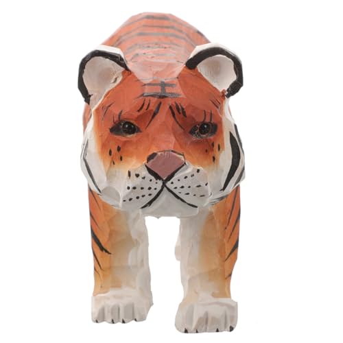 TOYZFRIENDY Holz Tiger Figurine Handgeschnitzt Dekoratives Tier Ornament für Wohnzimmer Büro Regal Deko Wohnkultur Geschenkidee TOYZFRIENDY Holz Tiger Figurine Handgeschnitzt Dekoratives Tier Ornament für Wohnzimmer Büro Regal Deko Wohnkultur Geschenkidee von TOYZFRIENDY