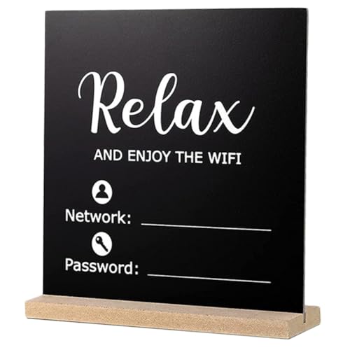 TOYZFRIENDY Holz Wifi Passwort Schild Doppelseitig Stabil Wifi Passwortanzeige für Zuhause Hotel Restaurant Gäste Wlan Erinnerung Tischdekoration TOYZFRIENDY Holz Wifi Passwort Schild Doppelseitig Stabil Wifi Passwortanzeige für Zuhause Hotel Restaurant Gäste Wlan Erinnerung Tischdekoration von TOYZFRIENDY
