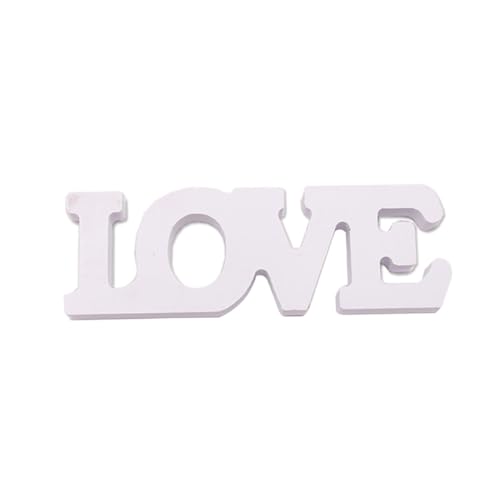 TOYZFRIENDY Holzbuchstaben Love Weiß Tischdekoration Anniversary Props Romantische Deko für Hochzeit Verlobung Party Desktop Adornment mit Natürlicher Holzstruktur TOYZFRIENDY Holzbuchstaben Love Weiß Tischdekoration Anniversary Props Romantische Deko für Hochzeit Verlobung Party Desktop Adornment mit Natürlicher Holzstruktur von TOYZFRIENDY