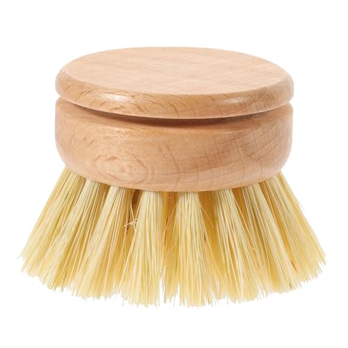 TOYZFRIENDY Holzgriff Spülbürste für Geschirr und Töpfe Kleine Scheuerbürste mit Langlebigen Borsten Rutschfester Griff Schonend zu Antihaftpfannen für Küchenreinigung und Wokpflege von TOYZFRIENDY
