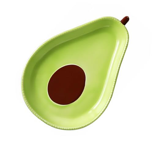 TOYZFRIENDY Keramik Avocado Platte Mittlere Kreative Dessert und Snackschale Stabile Porzellan Appetizerplatte für Obst und Salate Abwischbar Lebensmittelecht Vielseitiges Wiederverwendbar TOYZFRIENDY Keramik Avocado Platte Mittlere Kreative Dessert und Snackschale Stabile Porzellan Appetizerplatte für Obst und Salate Abwischbar Lebensmittelecht Vielseitiges Wiederverwendbar von TOYZFRIENDY