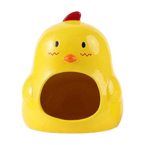 TOYZFRIENDY Keramik Hamsterversteck Kleintier Nest Cartoon Design Kleines Schlafhaus für Meerschweinchen und Hamster Robust Leicht Gehege Zubehör von TOYZFRIENDY