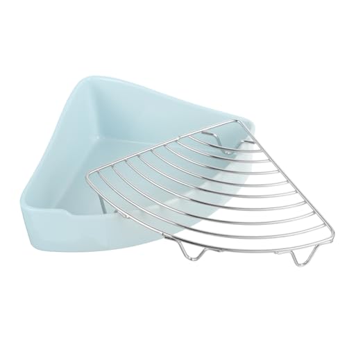 TOYZFRIENDY Kaninchen Toilette Dreieckig Keramik Töpfchenhalter Für Meerschweinchen Hamster Aktivitätsraum Platzsparend Indoor TOYZFRIENDY Kaninchen Toilette Dreieckig Keramik Töpfchenhalter Für Meerschweinchen Hamster Aktivitätsraum Platzsparend Indoor von TOYZFRIENDY