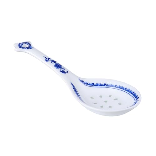 TOYZFRIENDY Keramiklöffel Chinesischer Suppenlöffel aus Porzellan mit Langem Griff Handbemalt im Traditionellen Qinghua Stil Hitzebeständig Spülmaschinengeeignet für Küche und TOYZFRIENDY Keramiklöffel Chinesischer Suppenlöffel aus Porzellan mit Langem Griff Handbemalt im Traditionellen Qinghua Stil Hitzebeständig Spülmaschinengeeignet für Küche und von TOYZFRIENDY