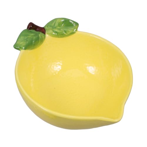 TOYZFRIENDY Keramikschale Zitrone Form Salatbehälter Vielseitig Dekorativ für Obst Dessert Küche Wohnzimmer TOYZFRIENDY Keramikschale Zitrone Form Salatbehälter Vielseitig Dekorativ für Obst Dessert Küche Wohnzimmer von TOYZFRIENDY