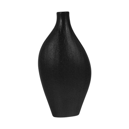 TOYZFRIENDY Keramikvase mit Vertikalen Streifen Kreative Blumenvase Einfache Deko für Wohnzimmer Büro und Garten Kunstvolles Arrangement Schwarzes Zen Design für Vielseitige TOYZFRIENDY Keramikvase mit Vertikalen Streifen Kreative Blumenvase Einfache Deko für Wohnzimmer Büro und Garten Kunstvolles Arrangement Schwarzes Zen Design für Vielseitige von TOYZFRIENDY