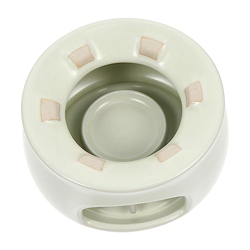 TOYZFRIENDY Keramischer Teekannenwärmer mit Teelicht Handgefertigter Keramik Kerzenhalter Multifunktionaler Warmer Untersetzer für Tee Kaffee Milch und Speisen Langlebig und Hitzebeständig von TOYZFRIENDY