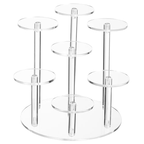 TOYZFRIENDY Klare Displayständer mit Transparenter Mehrstufiger Organizer Riser Stabiler Sockel Multifunktionales Regal für Zuhause Laden und Ausstellung von TOYZFRIENDY