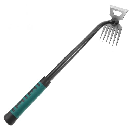 TOYZFRIENDY Kleine Gartenhacke mit Ergonomischem Griff Langlebiges Metall Unkrautstecher Werkzeug für Präzises Jäten und Wurzelausstechen für private Grünflächen und Gärten von TOYZFRIENDY