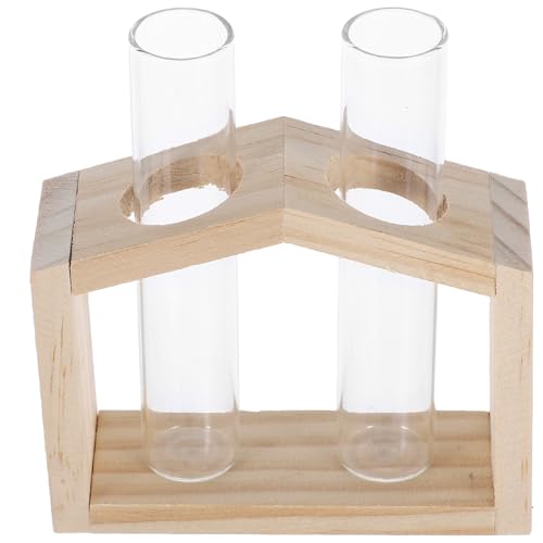 TOYZFRIENDY Kleine Klare Glasvase Mini Hydroponik Wasserpflanzer Transparentes Reagenzglas für Tischdekoration Wohnraum Büro Fensterbrett Wohnzimmer Akzent TOYZFRIENDY Kleine Klare Glasvase Mini Hydroponik Wasserpflanzer Transparentes Reagenzglas für Tischdekoration Wohnraum Büro Fensterbrett Wohnzimmer Akzent von TOYZFRIENDY