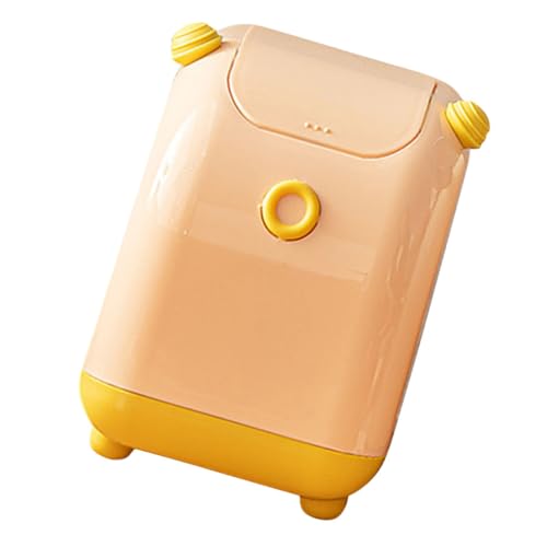 TOYZFRIENDY Kleiner Desktop Mülleimer mit Deckel Tragbarer Tischabfalleimer für Büro Zuhause und Wohnzimmer Leicht zu Reinigen Moderner Abfallbehälter in Pastellrosa Platzsparend und TOYZFRIENDY Kleiner Desktop Mülleimer mit Deckel Tragbarer Tischabfalleimer für Büro Zuhause und Wohnzimmer Leicht zu Reinigen Moderner Abfallbehälter in Pastellrosa Platzsparend und von TOYZFRIENDY