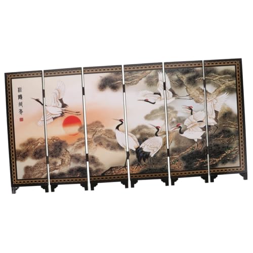 TOYZFRIENDY Kleiner Faltbarer Vintage Raumteiler mit Antikem Design Dekorativer Paravent für Schreibtisch und Wohnzimmer Einzigartiges Möbelakzent für Stilvolle Wohn Arbeitsbereiche TOYZFRIENDY Kleiner Faltbarer Vintage Raumteiler mit Antikem Design Dekorativer Paravent für Schreibtisch und Wohnzimmer Einzigartiges Möbelakzent für Stilvolle Wohn Arbeitsbereiche von TOYZFRIENDY