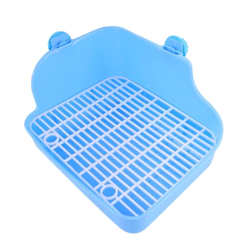 TOYZFRIENDY Kleintier Toilettentrainer mit Wanddesign für Hamster Kaninchen Frettchen Meerschweinchen Einfach zu Reinigen Hygienisch Platzsparend für Indoor Training Kleiner Zufällige Farbe von TOYZFRIENDY