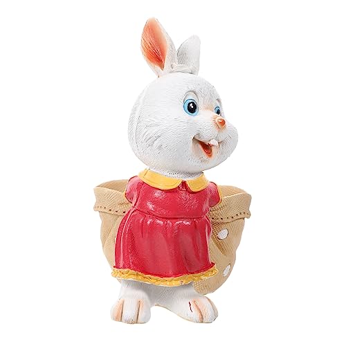 TOYZFRIENDY Kreativer Kaninchen Blumentopf aus Harz Süßer Sukkulenten Pflanzer Handbemalt Langlebig und Dekorativ für Büro und Zuhause für Kleine Pflanzen und Blumenarrangements TOYZFRIENDY Kreativer Kaninchen Blumentopf aus Harz Süßer Sukkulenten Pflanzer Handbemalt Langlebig und Dekorativ für Büro und Zuhause für Kleine Pflanzen und Blumenarrangements von TOYZFRIENDY
