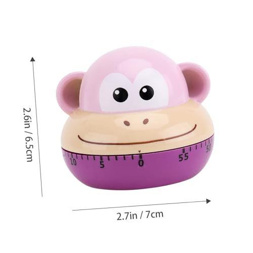TOYZFRIENDY Kreativer Küchen Timer Affenform Mechanisch Praktischer Back Kochwecker mit Visuellem Countdown für Zeitmanagement und Morgenroutine von TOYZFRIENDY