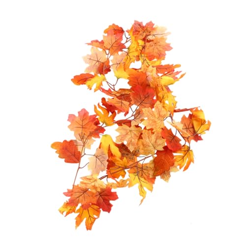 TOYZFRIENDY Künstliche Ahornblätter Rattan Girlande Herbst Deko Hängend für Halloween Thanksgiving Festliche Party Dekoration Orange Gelb TOYZFRIENDY Künstliche Ahornblätter Rattan Girlande Herbst Deko Hängend für Halloween Thanksgiving Festliche Party Dekoration Orange Gelb von TOYZFRIENDY