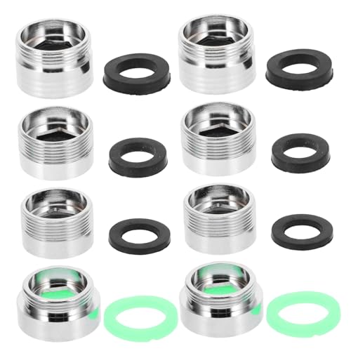 TOYZFRIENDY Kupfer Wasserhahn Adapter Teilig mit Mehreren Rostfrei Präzise Gewinde Installieren Passend für Küchen und Badarmaturen für Wasserfilteranschluss und Gartenschlauch von TOYZFRIENDY