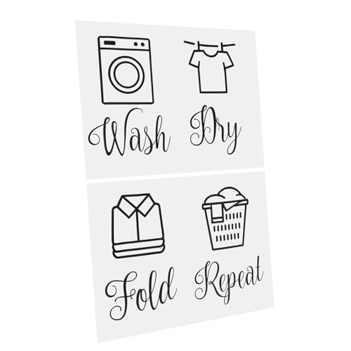 TOYZFRIENDY Laundry Aufkleber aus Langlebigem Waschbeständig und Ablösbar Dekorative Waschküchen Wandtattoos mit Wash Dry Fold Repeat Schriftzug Praktische Wanddeko ohne Rückstände Einfach TOYZFRIENDY Laundry Aufkleber aus Langlebigem Waschbeständig und Ablösbar Dekorative Waschküchen Wandtattoos mit Wash Dry Fold Repeat Schriftzug Praktische Wanddeko ohne Rückstände Einfach von TOYZFRIENDY