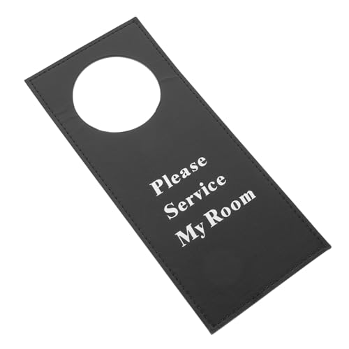 TOYZFRIENDY Lederschild Stören Türhänger Doppelseitig Strapazierfähig Für Hotel Büro Lounge Praktisch Einfach An Türknauf Hängend Mit Klarem Design Und Vorder-rückseiten-beschriftung von TOYZFRIENDY