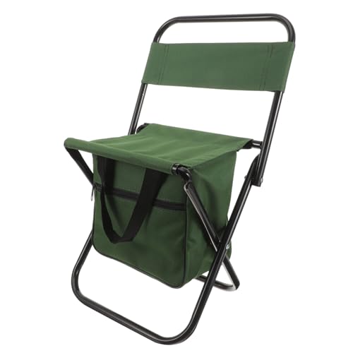 TOYZFRIENDY Leichter Faltbarer Campingstuhl mit Rückenlehne und Stauraum Kompakt Klappbar Robust und Bequem für Angeln Strand und Garten Praktischer Outdoor Sitz für Erwachsene von TOYZFRIENDY