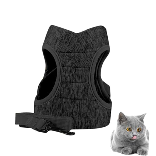 TOYZFRIENDY Leichtes Katzengeschirr aus Atmungsaktivem Material Komfortabler Brustschutz Langlebig und Einfach zu Reinigen für Kleine Katzen und Kätzchen Modisches und Sicheres Laufgeschirr von TOYZFRIENDY