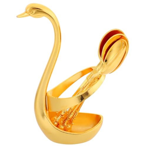 TOYZFRIENDY Leichtes Luxuriöses Teiliges Schwan Besteckset aus Legierung mit Eleganter Basis Vielseitige Kaffeelöffel und Dessertlöffel für Restaurant und Zuhause TOYZFRIENDY Leichtes Luxuriöses Teiliges Schwan Besteckset aus Legierung mit Eleganter Basis Vielseitige Kaffeelöffel und Dessertlöffel für Restaurant und Zuhause von TOYZFRIENDY
