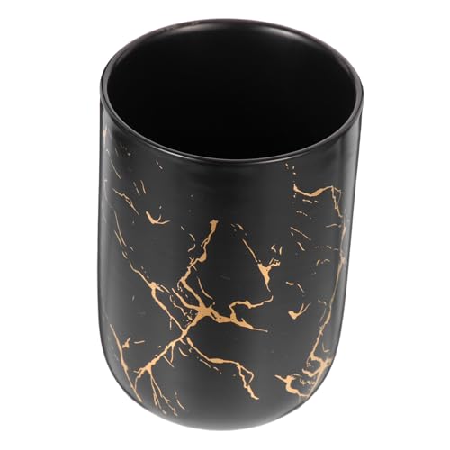 TOYZFRIENDY Marmor Zahnputzbecher aus Keramik mit Elegantem Marmormuster Glatte Oberfläche Multifunktionaler Wasserglas Becher für Zuhause und Badezimmer Stilvoller Mundspülbecher Praktischer von TOYZFRIENDY