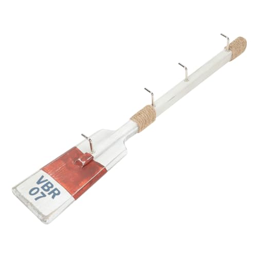 TOYZFRIENDY Mediterraner Holzhaken Aus Massivholz Ruderform Roter Dekorativer Wandhaken Für Kleidung Mützen Taschen Aufhängen Dekoration TOYZFRIENDY Mediterraner Holzhaken Aus Massivholz Ruderform Roter Dekorativer Wandhaken Für Kleidung Mützen Taschen Aufhängen Dekoration von TOYZFRIENDY