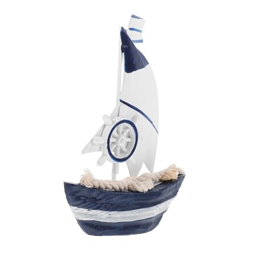 TOYZFRIENDY Mediterranes Holz segelboot Dekoration Modell Handgefertigte Küsten Desktop Figur für Büro und Ferienhaus Leichtes Farbenfrohes Kunsthandwerk mit Realistischem Design für TOYZFRIENDY Mediterranes Holz segelboot Dekoration Modell Handgefertigte Küsten Desktop Figur für Büro und Ferienhaus Leichtes Farbenfrohes Kunsthandwerk mit Realistischem Design für von TOYZFRIENDY