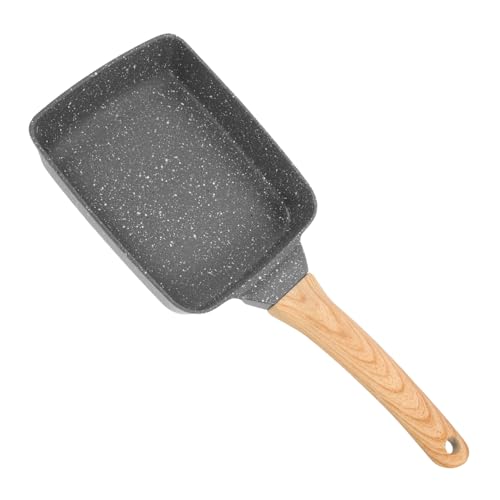 TOYZFRIENDY Medizinische Stein bratpfanne mit Antihaftbeschichtung Ergonomischer Griff Hitzebeständig Kleine Pfanne für Küche und Steak Geeignet für Herdarten Vielseitig Einsetzbar Schwarz von TOYZFRIENDY