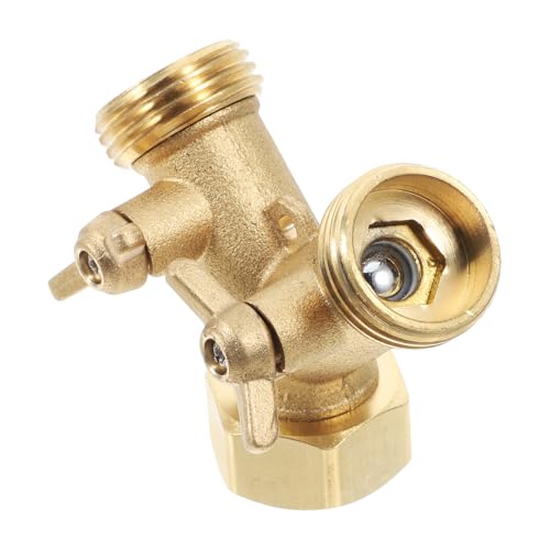 TOYZFRIENDY Messing Y ventil Gartenschlauch Verteiler mit Absperrventilen Robuster Messing schlauchanschluss Einfache Installation für Gartenbewässerung und Rasenpflege Langlebiger TOYZFRIENDY Messing Y ventil Gartenschlauch Verteiler mit Absperrventilen Robuster Messing schlauchanschluss Einfache Installation für Gartenbewässerung und Rasenpflege Langlebiger von TOYZFRIENDY