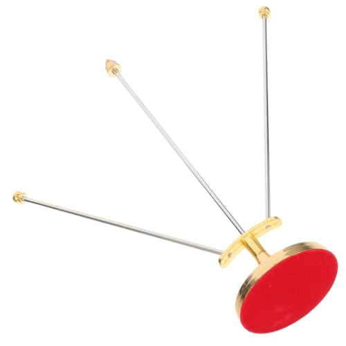 TOYZFRIENDY Metall Flaggenständer mit Stabiler Basis Dreiteiliger Fahnenmast für Schreibtisch Einfach zu Montieren Tragbar für Büro Konferenzraum und Desktop Dekoration von TOYZFRIENDY