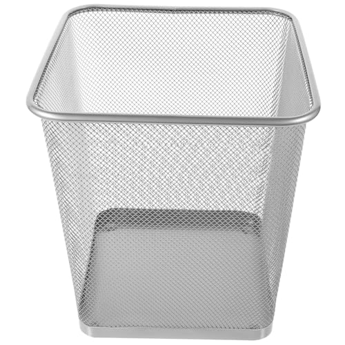 TOYZFRIENDY Metall müllkorb Quadratisch Große Kapazität Belüftet durch Gitterdesign Stabiler Drahtkorb mit Verstärktem Rand für Büro Haushalt Wohnzimmer Silberner Abfalleimer TOYZFRIENDY Metall müllkorb Quadratisch Große Kapazität Belüftet durch Gitterdesign Stabiler Drahtkorb mit Verstärktem Rand für Büro Haushalt Wohnzimmer Silberner Abfalleimer von TOYZFRIENDY