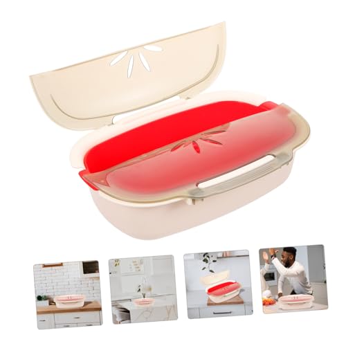 TOYZFRIENDY Mikrowellen dampfgarer aus Hitzebeständigem Lebensmittel dampfbox mit Großem Fassungsvermögen Sicherer Griff Geeignet für Mikrowelle und Kühlschrank Praktisches Küchentool zum TOYZFRIENDY Mikrowellen dampfgarer aus Hitzebeständigem Lebensmittel dampfbox mit Großem Fassungsvermögen Sicherer Griff Geeignet für Mikrowelle und Kühlschrank Praktisches Küchentool zum von TOYZFRIENDY