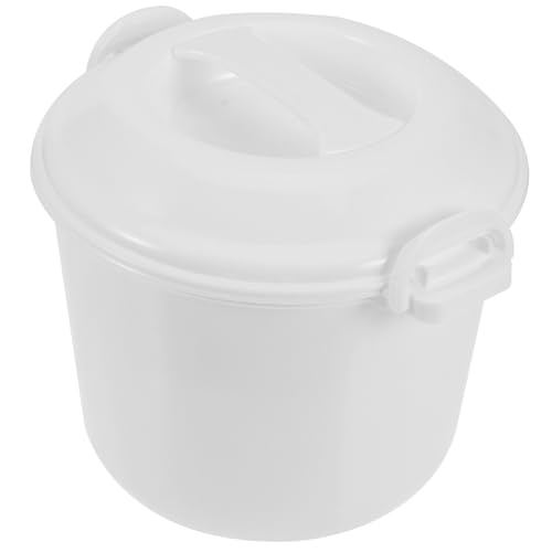 TOYZFRIENDY Mikrowellen reiskocher mit Dampfkorb Kunststoff Langlebig Wiederverwendbar Mikrowellengeeignet für Schonendes Reis Mahlzeitenkochen Große Kapazität Zeitsparend von TOYZFRIENDY