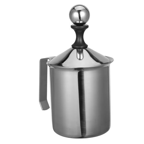 TOYZFRIENDY Milchaufschäumer aus Edelstahl Espresso-Aufschäumer Milchspritterbecher Edelstahl-Milchaufschäumer Milchaufschäumbecher aus Metall Espressomilchkrug Rostfreier Stahl Silber TOYZFRIENDY Milchaufschäumer aus Edelstahl Espresso-Aufschäumer Milchspritterbecher Edelstahl-Milchaufschäumer Milchaufschäumbecher aus Metall Espressomilchkrug Rostfreier Stahl Silber von TOYZFRIENDY