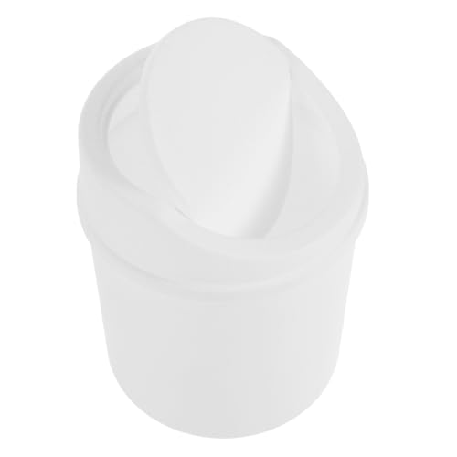 TOYZFRIENDY Mini Desktop Mülleimer mit Abnehmbarem Klappdeckel Kompakter Tischmülleimer für Büro Schlafzimmer und Küche Stilvoller Kleiner Abfalleimer für Schreibtisch und Arbeitsfläche von TOYZFRIENDY