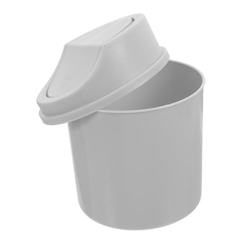 TOYZFRIENDY Mini Desktop Mülleimer mit Schwingdeckel Kompakter Abfalleimer für Kleine Räume für Büro Schlafzimmer Küche und Schreibtisch Platzsparend und Benutzerfreundlich von TOYZFRIENDY