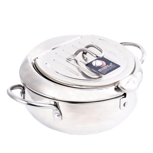 TOYZFRIENDY Mini Fritteuse mit Ölfilter und Thermometer Brattopf für Induktionsherd und Gasherd Tiefer Antihaft Frittierpot für Gleichmäßige Hitze Vielseitiger Küchenhelfer für Haushalt und TOYZFRIENDY Mini Fritteuse mit Ölfilter und Thermometer Brattopf für Induktionsherd und Gasherd Tiefer Antihaft Frittierpot für Gleichmäßige Hitze Vielseitiger Küchenhelfer für Haushalt und von TOYZFRIENDY