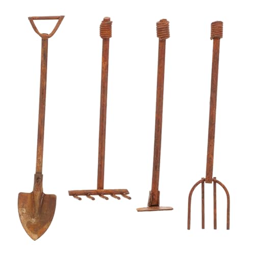 TOYZFRIENDY Mini Gartenwerkzeug Teilig Miniatur Gartengeräte Modell Gartendeko DIY Desktop Dekoration Zubehör von TOYZFRIENDY