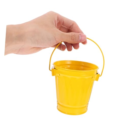 TOYZFRIENDY Mini Metall Mülleimer Gelb Multifunktionaler Kleiner Tischabfalleimer als Abfallbehälter Stifthalter Blumenübertopf für Büro Wohnzimmer Badezimmer und Robust TOYZFRIENDY Mini Metall Mülleimer Gelb Multifunktionaler Kleiner Tischabfalleimer als Abfallbehälter Stifthalter Blumenübertopf für Büro Wohnzimmer Badezimmer und Robust von TOYZFRIENDY