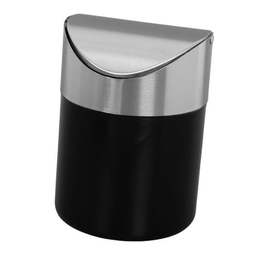 TOYZFRIENDY Mini Mülleimer mit Drehbarem Deckel Kompakter Kleiner Abfallkorb für Schreibtisch Badezimmer und Schlafzimmer Leicht zu Reinigen Langlebig Platzsparend Schwarzer Desktop Waste Bin TOYZFRIENDY Mini Mülleimer mit Drehbarem Deckel Kompakter Kleiner Abfallkorb für Schreibtisch Badezimmer und Schlafzimmer Leicht zu Reinigen Langlebig Platzsparend Schwarzer Desktop Waste Bin von TOYZFRIENDY
